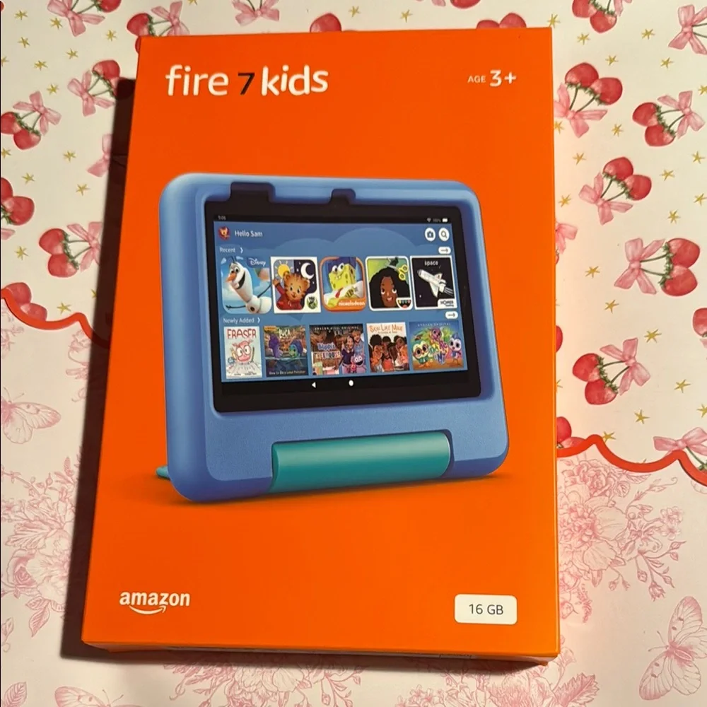 Amazon Fire 7 Kids Tablet - Vibrant Blue aged 3 and up